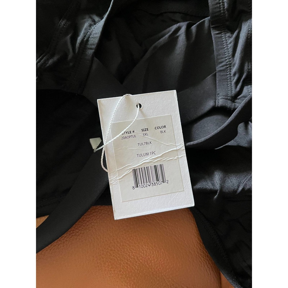 NWT Andie Swim Black Tulum One Piece Criss Cross Bathing Suit Women’s Size 3XL - Picture 7 of 8